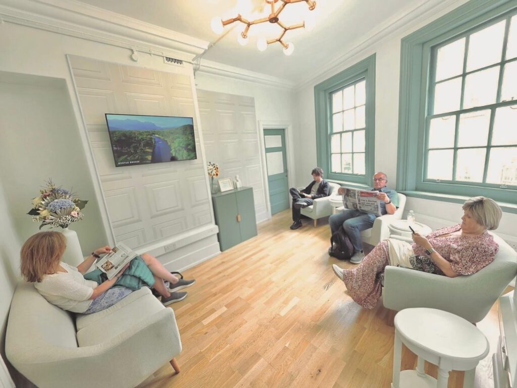 Waiting room with pts